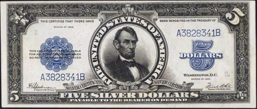 1920s-five-dollar-silver-certificate